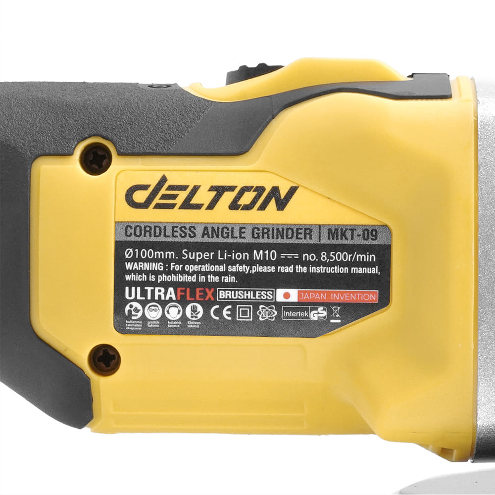 เครื่องเจียรไร้สาย (พร้อมแบตเตอรี่) DELTON รุ่น MKT-09 TURBO FORCE 20V 12AH